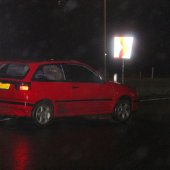 Rechtdoor in de sloot N206 Katwijk